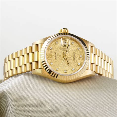 rolex datejust 18ct gold|rolex datejust gold price.